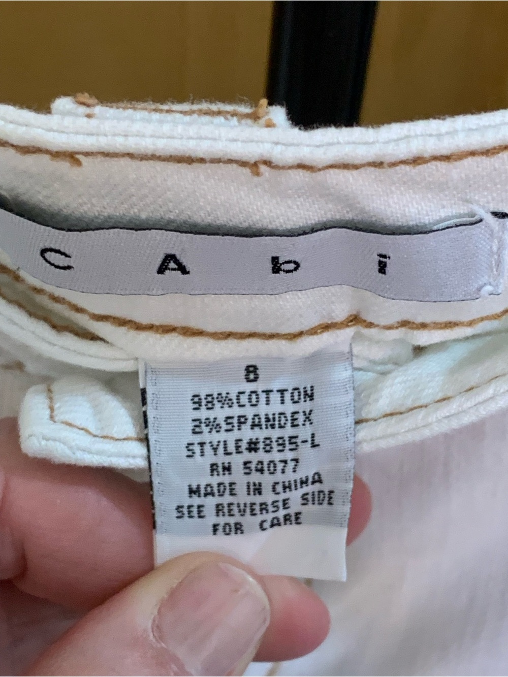 Cabi Size 8 Capsule: Striped Blazer with Boot Cut Jeans in White & Dark Denim - Picture 10 of 15